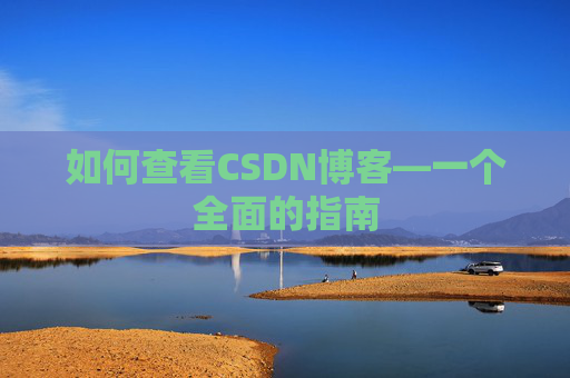 如何查看CSDN博客—一个全面的指南