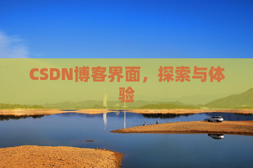 CSDN博客界面，探索与体验